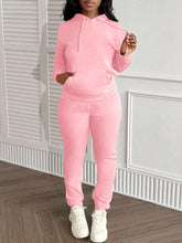 Women's Casual Hooded Sweatshirt And Pants Set, Autumn/Winter